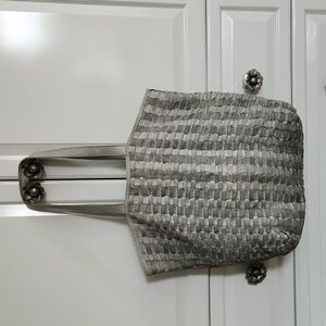 Free People Ren Woven Leather Large Tote Bag